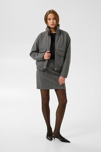 KAlaury Jacket Grey Herringbone - 1000058 - 10512483 Thumbnail