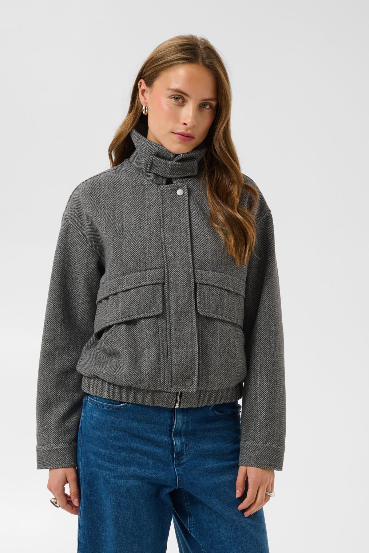 KAlaury Jacket Grey Herringbone - 1000058 - 10512483