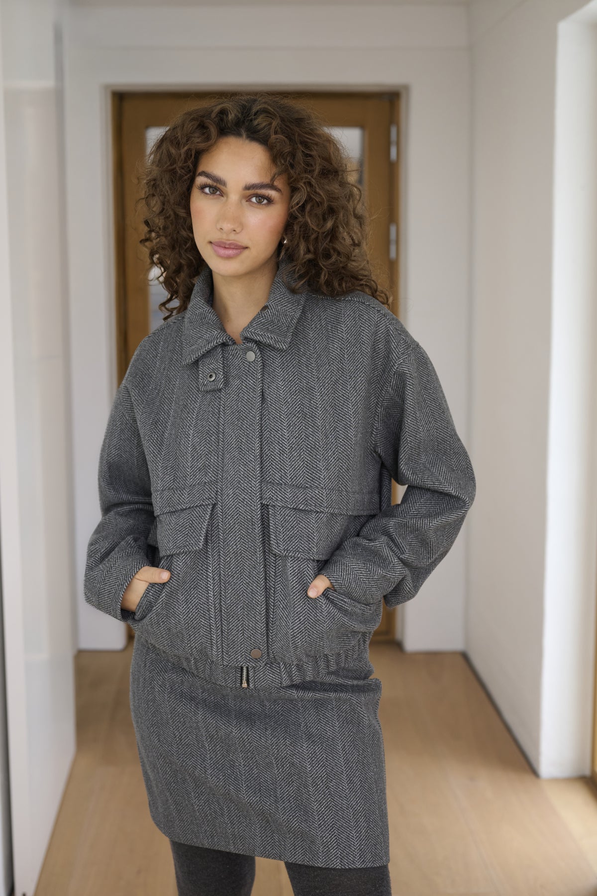 KAlaury Jacket Grey Herringbone - 1000058 - 10512483