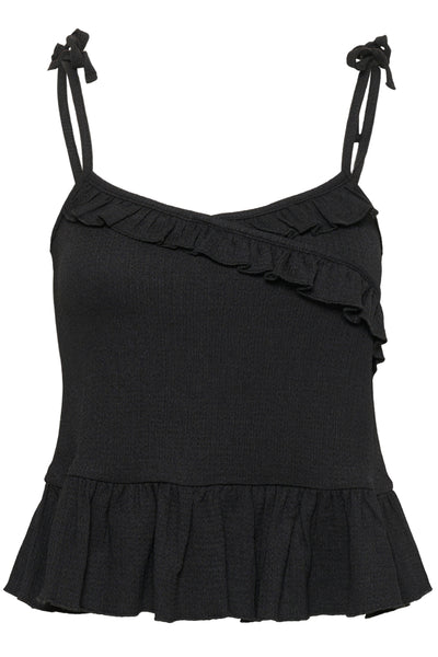 KAkristina Strap Top Black Deep - 100121 - 10512564 Thumbnail
