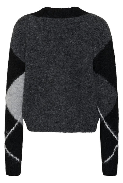 KAgrith Cardigan Grey melange / black check - 1 - 10512617 Thumbnail