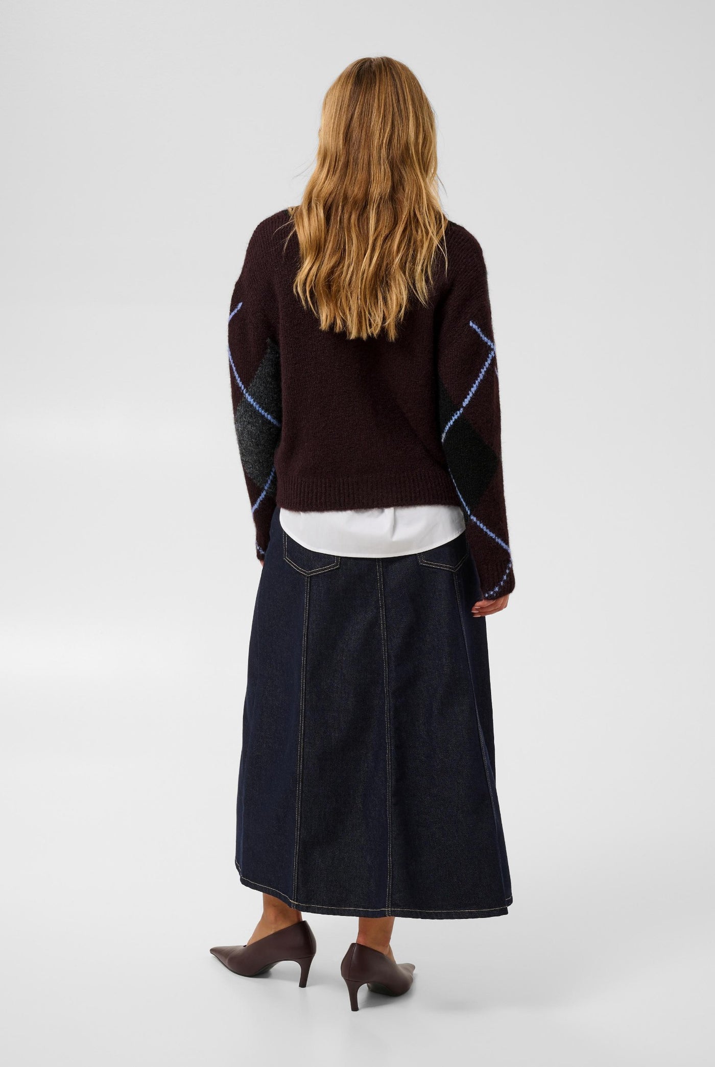 KAgrith Cardigan Dark grey melange / Fudge - 10 - 10512617
