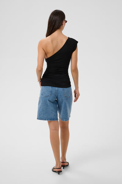 KAmaggie One Shoulder Top Black Deep - 100121 - 10512664 Thumbnail
