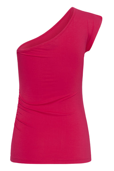 KAmaggie One Shoulder Top Virtual Pink - 181856 - 10512664 Thumbnail
