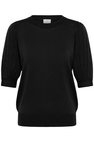 KAlone Knit Pullover1/2 SL Black Deep - 100121 - 10512891 Thumbnail