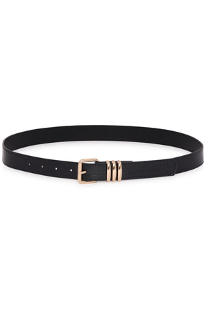 KAsienna Belt Black W. Gold Buckle - 1000553 - 10513005