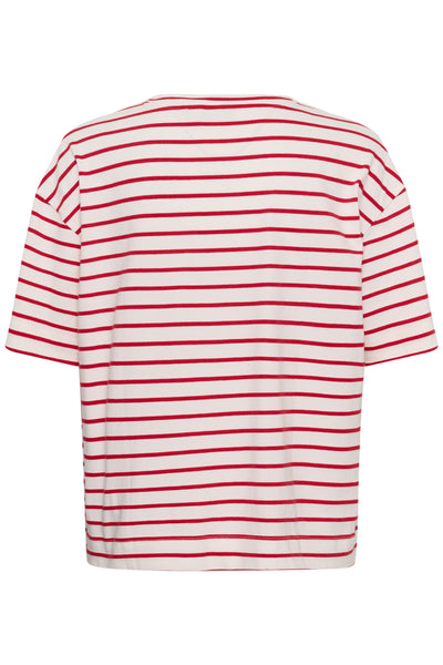 KAminna T-Shirt Chalk/Red - Fudge Heart - 1000 - 10513021 Thumbnail
