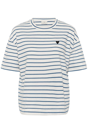 KAminna T-Shirt Chalk/Bering Sea - Black Heart - 10513021