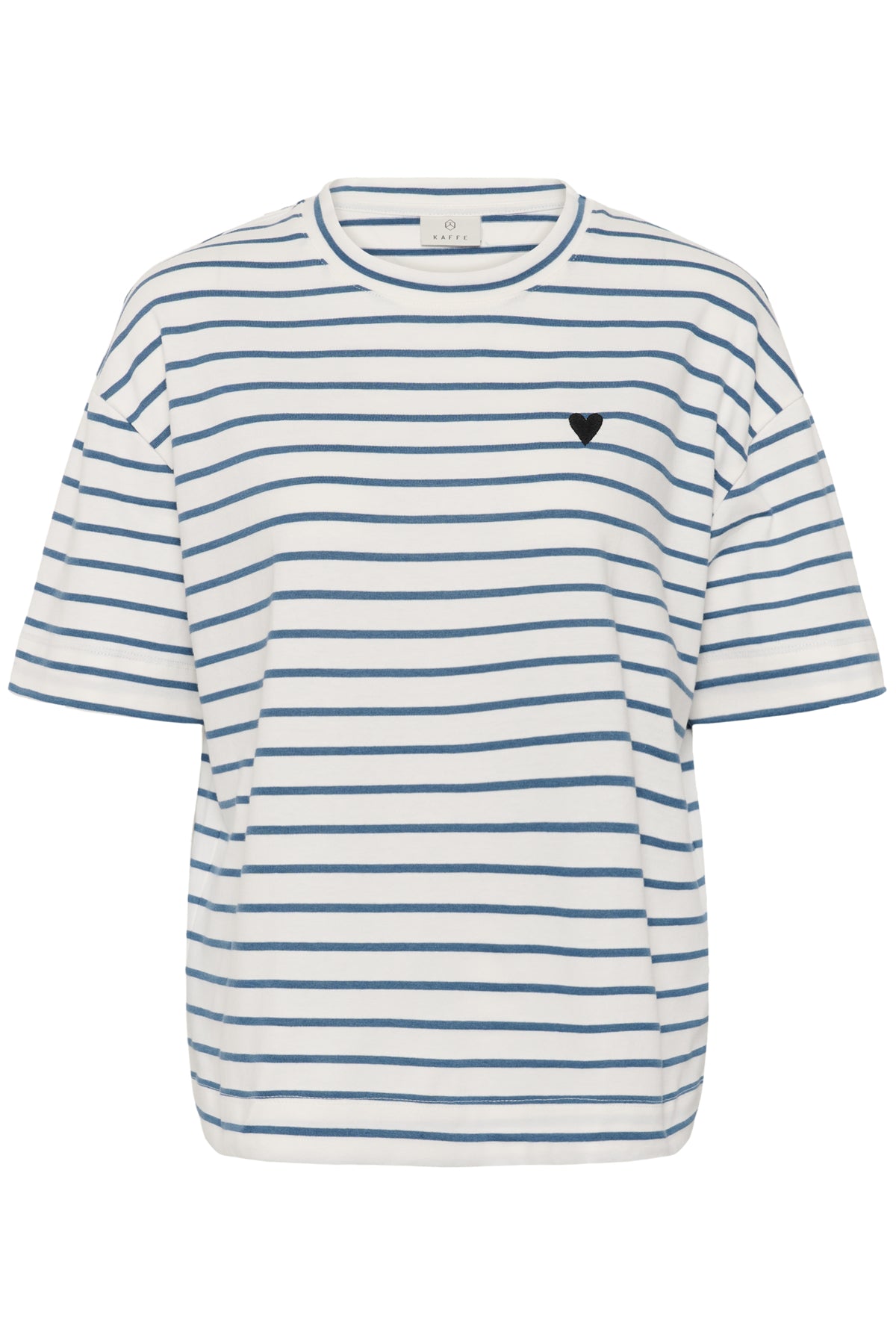 KAminna T-Shirt Chalk/Bering Sea - Black Heart - 10513021