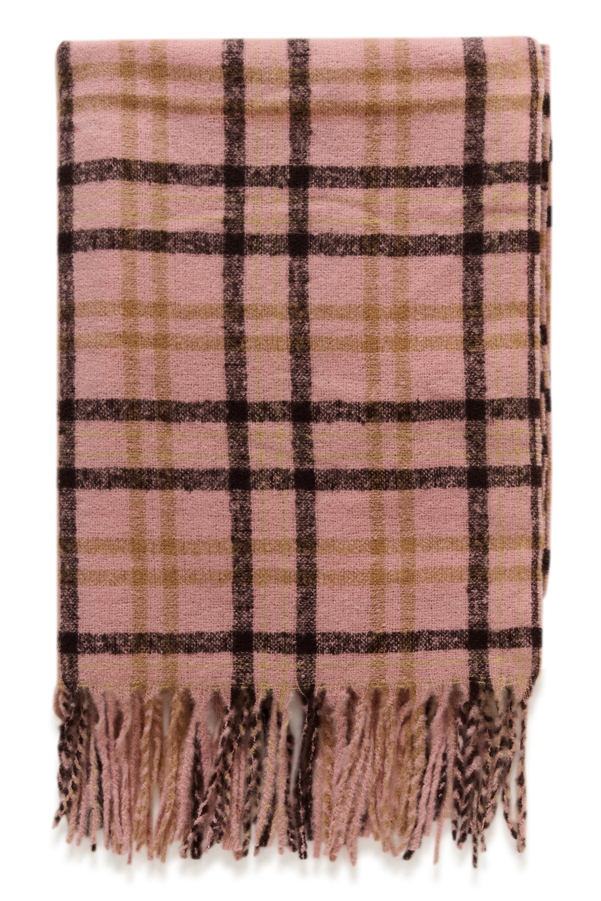 KAwillow Checked Scarf Rose Pink/Multi Check - 100062 - 10513026