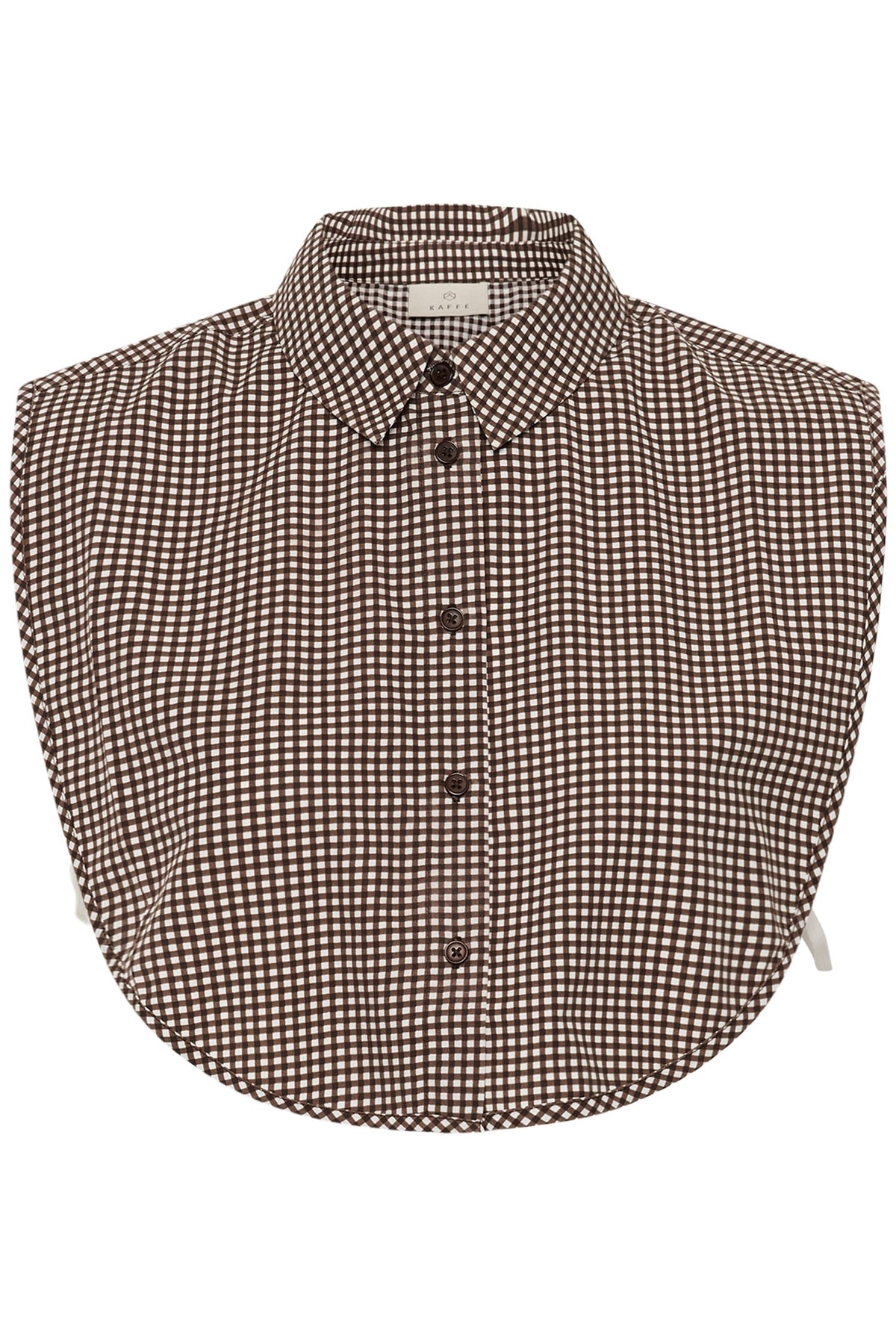 KAbine Checked Collar Coffee Bean/Chalk Checks - 100 - 10513031
