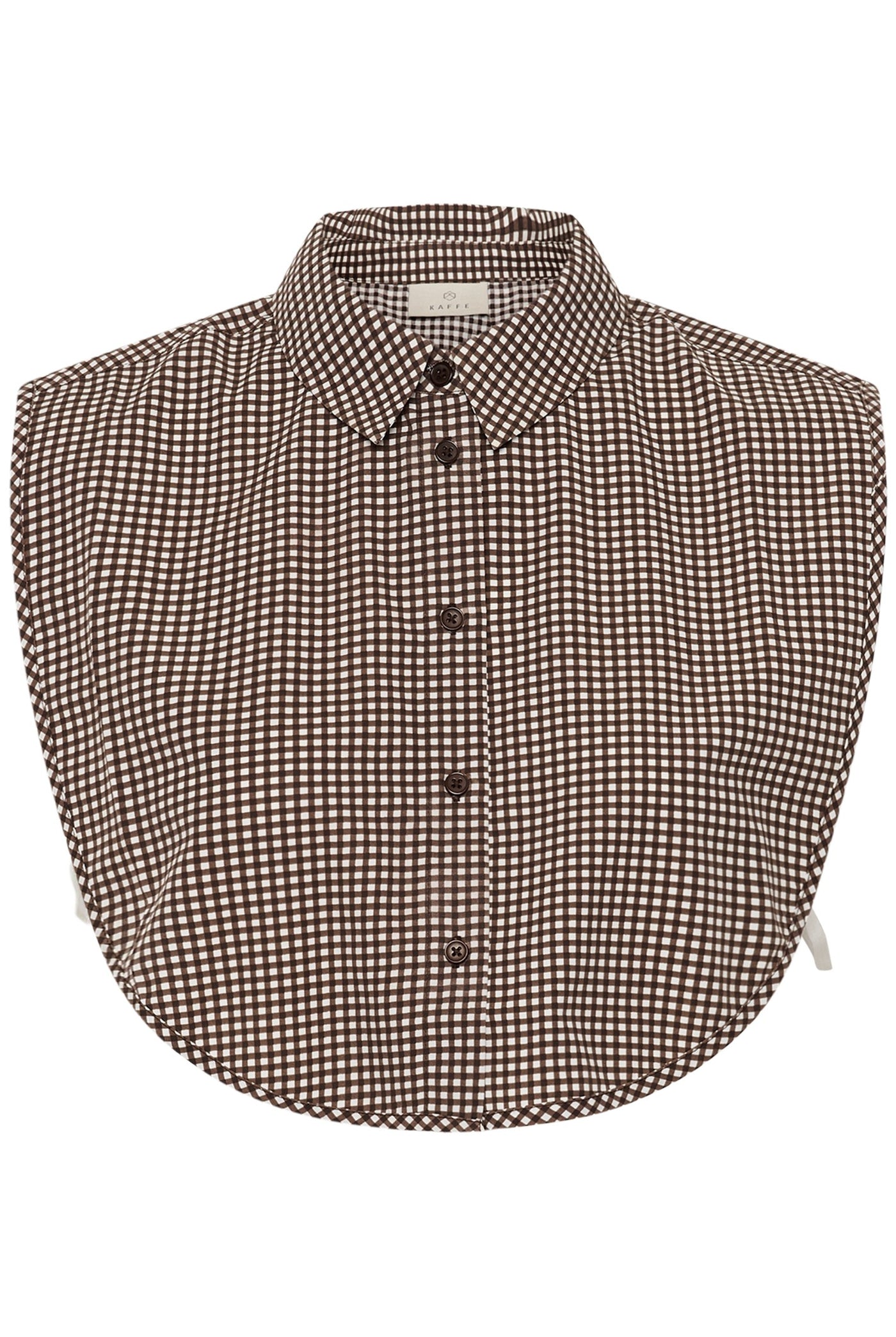 KAbine Checked Collar Coffee Bean/Chalk Checks - 100 - 10513031