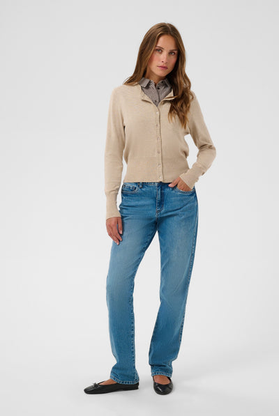 KAbine Checked Collar Coffee Bean/Chalk Checks - 100 - 10513031 Thumbnail