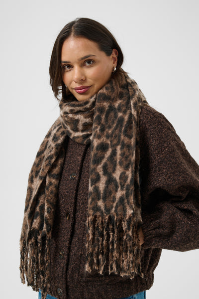 KAleah Scarf Brown Leopard - 1000691 - 10513061 Thumbnail