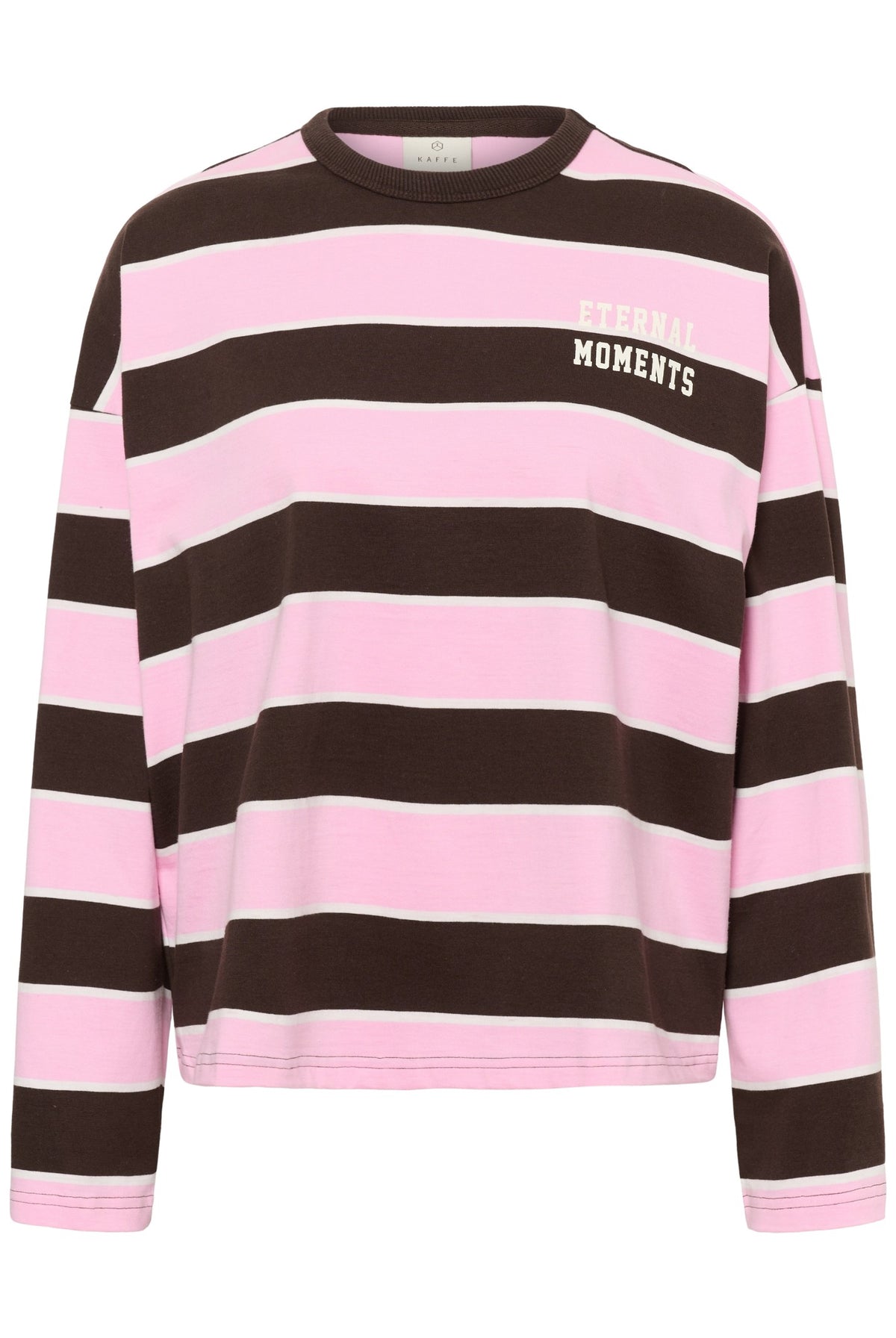 KAelona LS T-Shirt Brown / Pink Wide Stripe - 100 - 10513133
