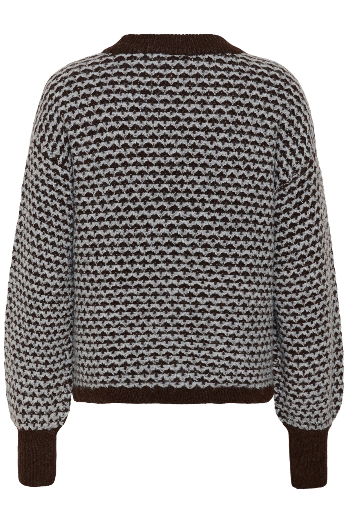 KAmarlla Knit Pullover Coffee Bean M./Grey M. Pattern - 10513139