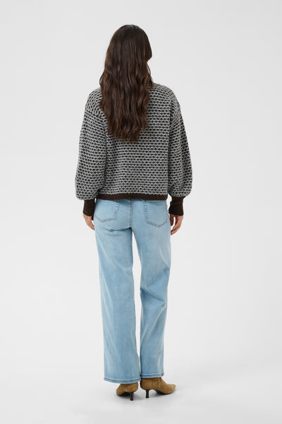 KAmarlla Knit Pullover Coffee Bean M./Grey M. Pattern - 10513139 Thumbnail