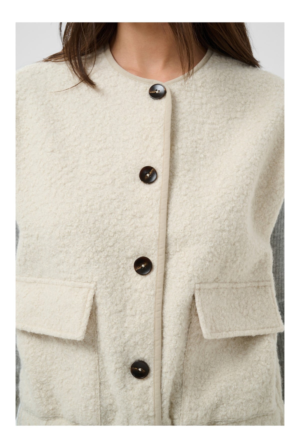 KAleona Vest Whisper White Melange - 110701 - 10513144