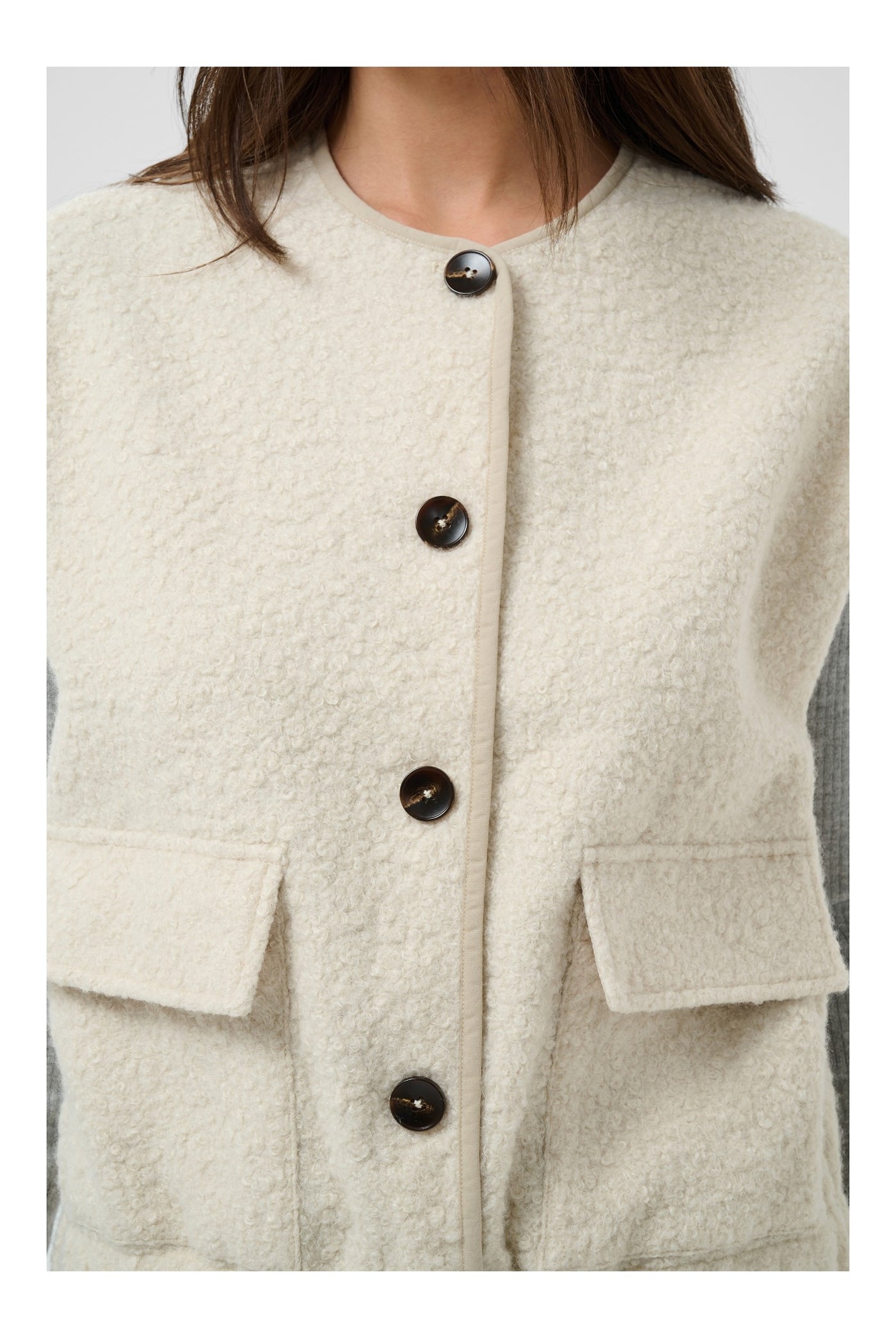 KAleona Vest Whisper White Melange - 110701 - 10513144