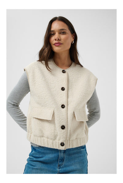 KAleona Vest Whisper White Melange - 110701 - 10513144 Thumbnail