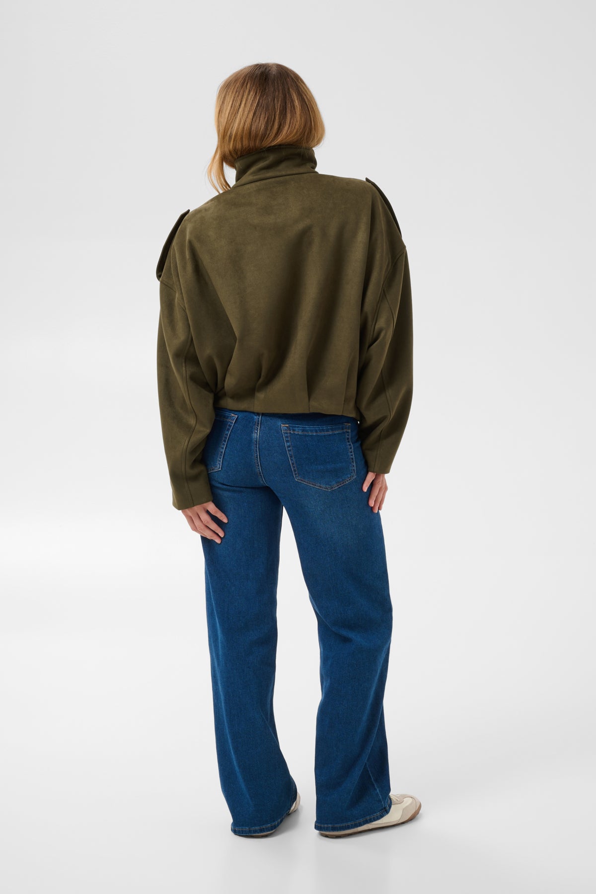 KAaster Faux Suede Bomber Jack Olive Night CC - 1000819 - 10513202
