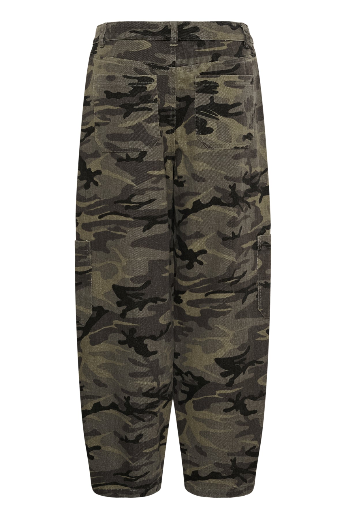 KAlilana Cargo Pants Grey / Beige Camouflage Print - 10513244