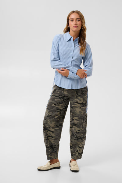KAlilana Cargo Pants Grey / Beige Camouflage Print - 10513244 Thumbnail