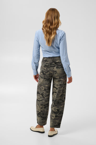KAlilana Cargo Pants Grey / Beige Camouflage Print - 10513244 Thumbnail