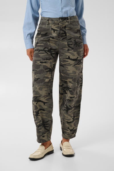 KAlilana Cargo Pants Grey / Beige Camouflage Print - 10513244 Thumbnail