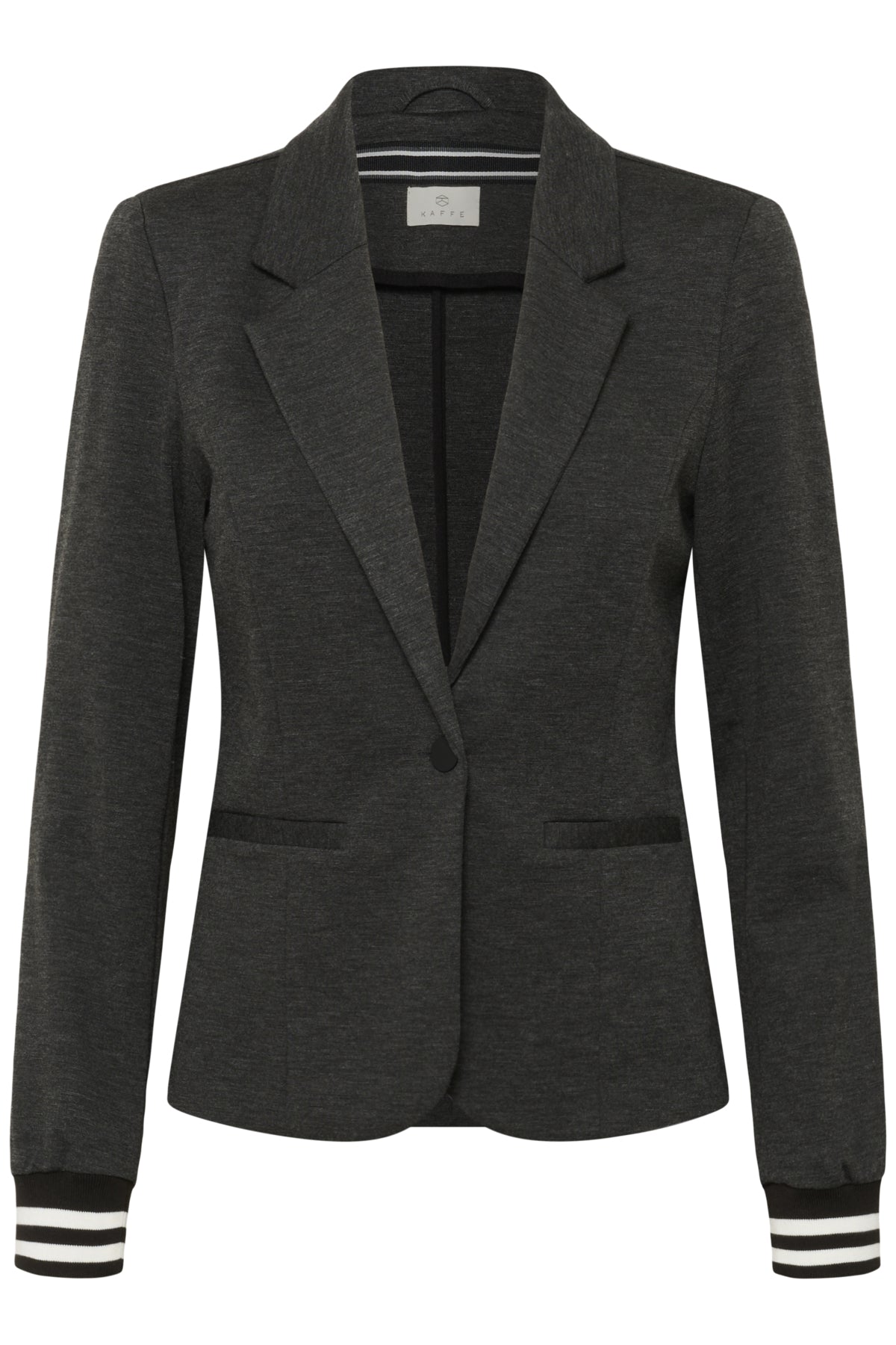 Kinnie Blazer Grey Mel.- Black/Chalk Stripe