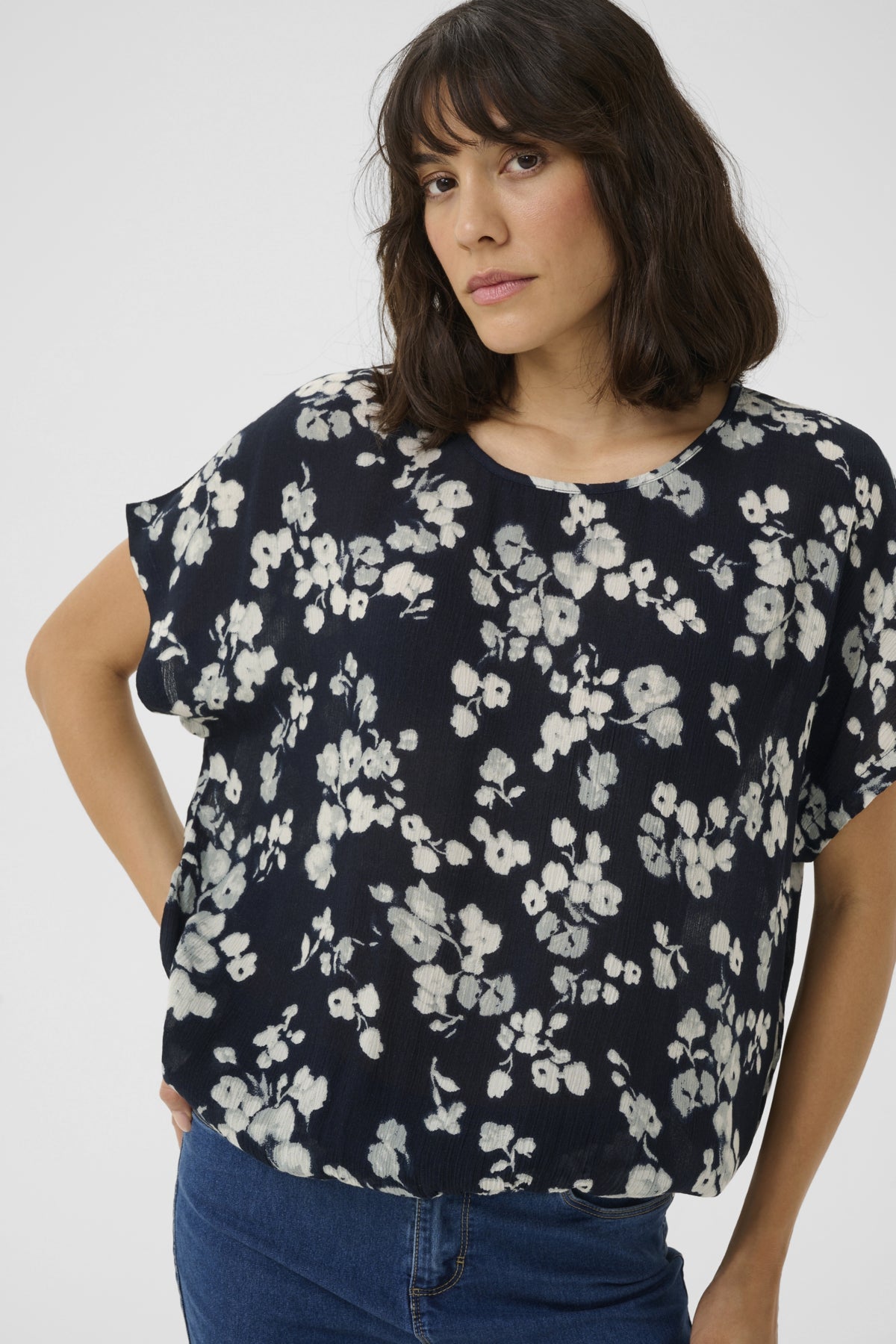 KAlokia Blouse 10551852 Marine Flower