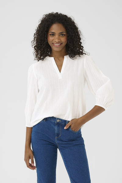 KAjollia Zia Blouse Chalk - 10552403 Thumbnail