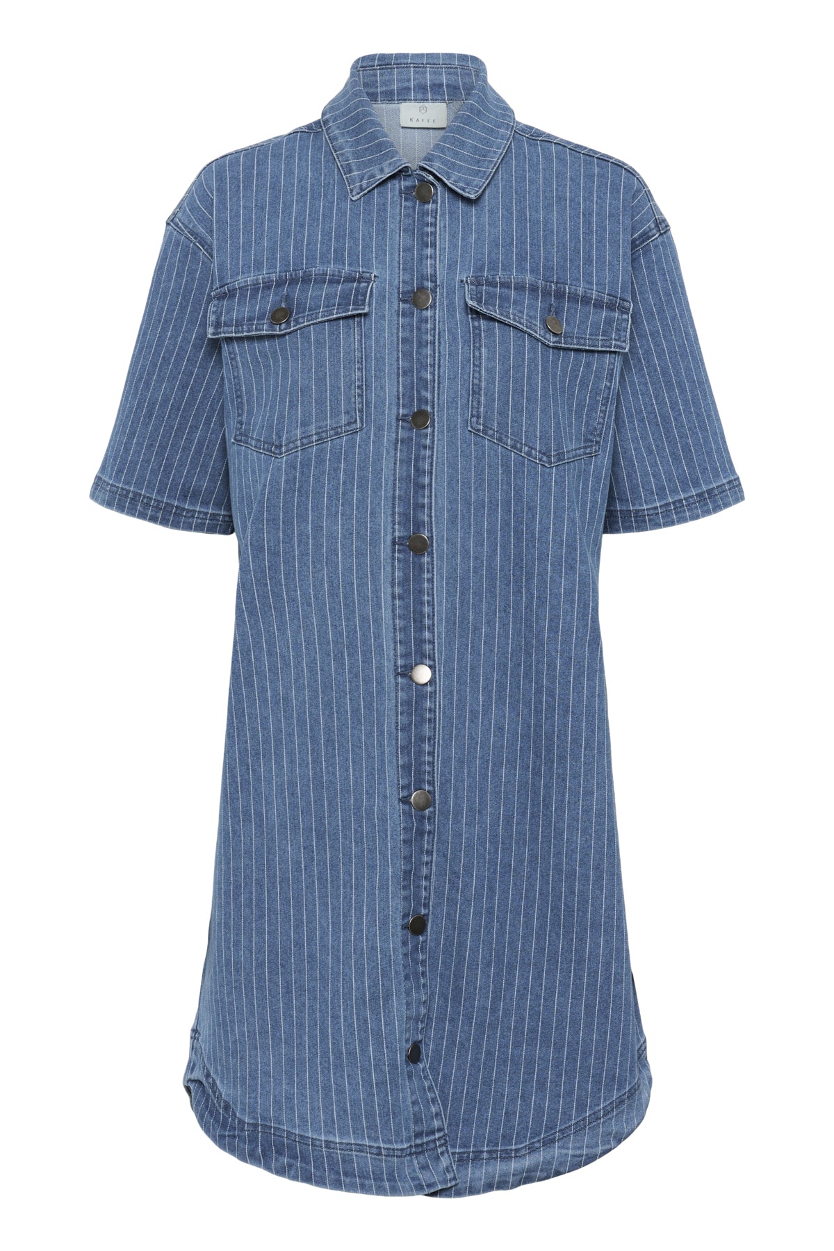 KAreece Denim Dress Medium Blue Denim Pinstripe - 10552418