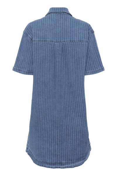 KAreece Denim Dress Medium Blue Denim Pinstripe - 10552418 Thumbnail