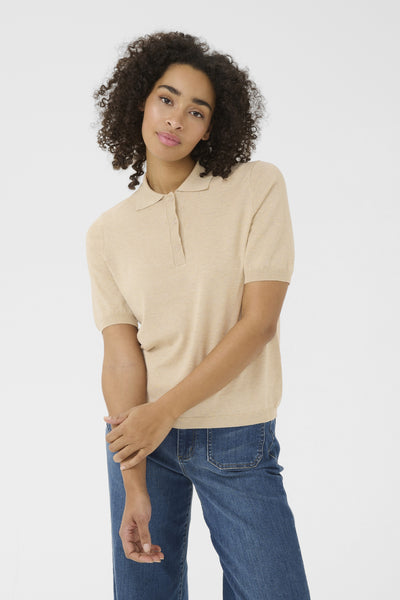 KAlizza Basic Polo Pullover Feather Gray Melange - 10552426 Thumbnail
