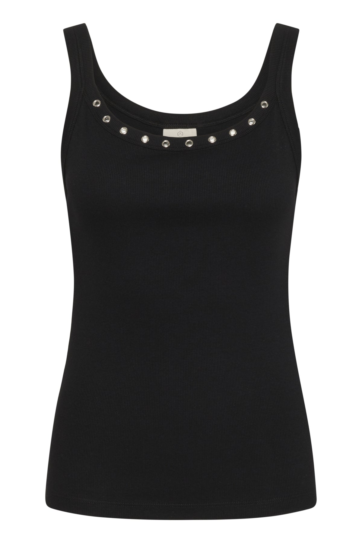 KAcarna Eyelets Tank Top Black deep - 10552428
