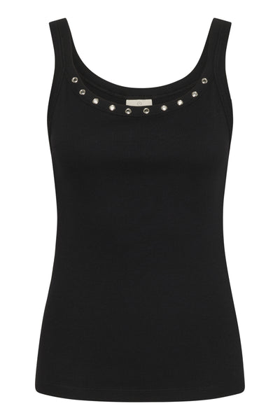 KAcarna Eyelets Tank Top Black deep - 10552428 Thumbnail