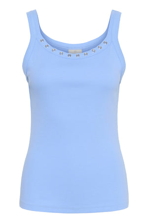 KAcarna Eyelets Tank Top Vista Blue - 10552428