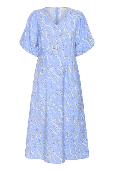 KAhannah Midi Dress Vista Blue W.Nantucket AOP - 10552439 Thumbnail