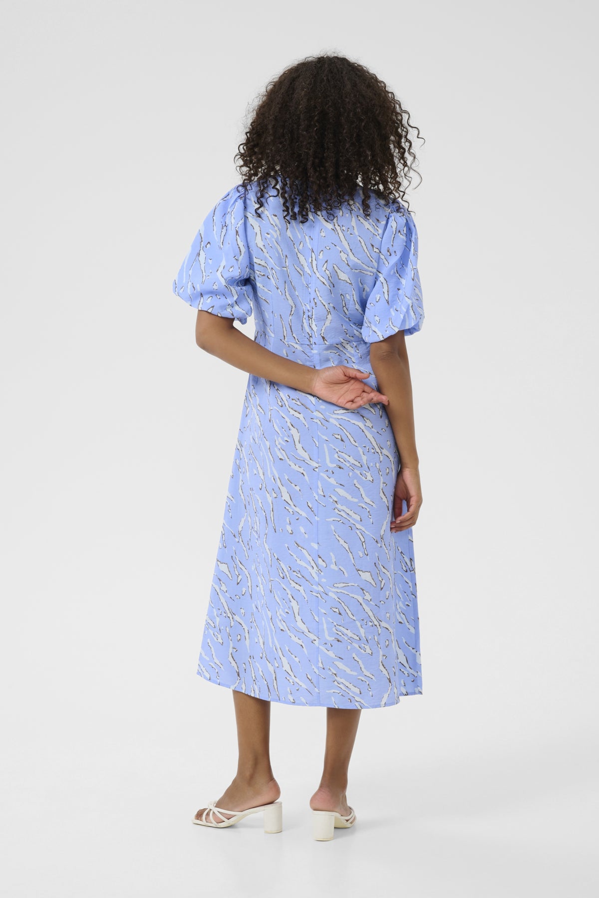 KAhannah Midi Dress Vista Blue W.Nantucket AOP - 10552439