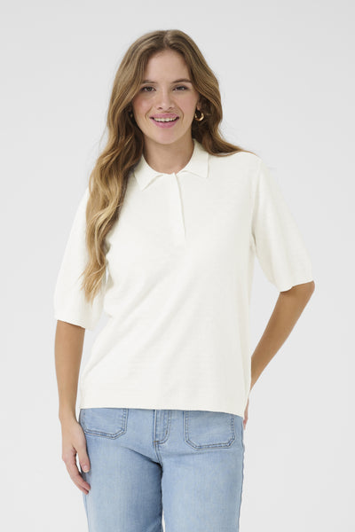 KAolivia Polo Pullover Chalk - 10552451 Thumbnail