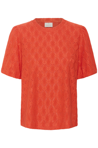 KAtine Short SL Lace Blouse GRENADINE - 10552453 Thumbnail