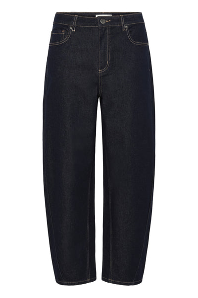 KArory Barrel Jeans Unwashed Blue Denim - 10552476 Thumbnail