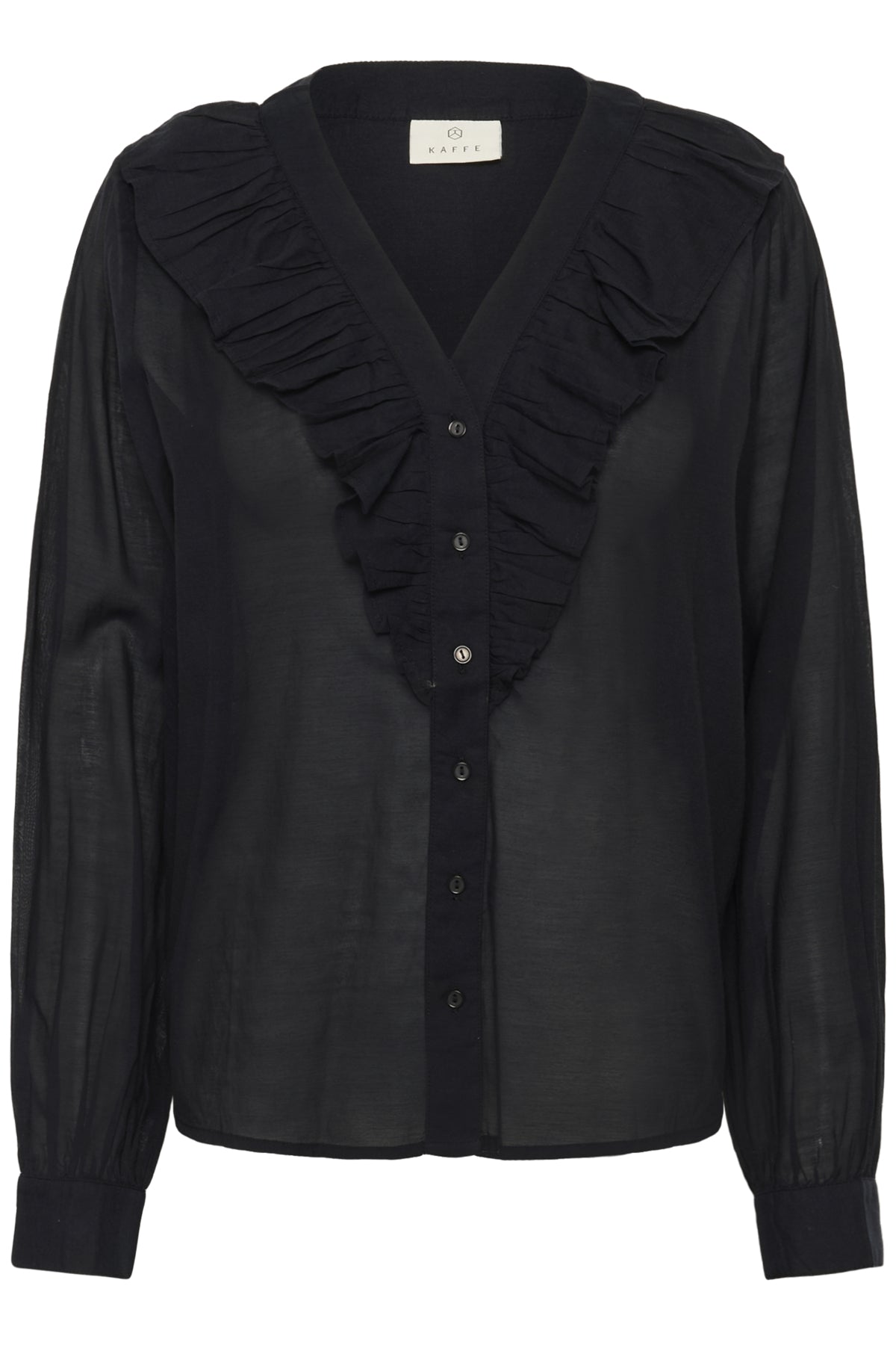 KAlane Frill Blouse Black deep - 10552480