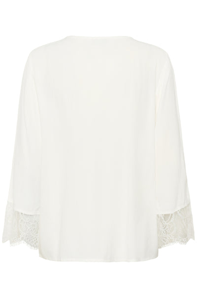 KAapril Lace Blouse Chalk - 10552481 Thumbnail