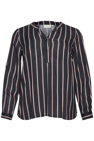 KCsida Blouse Black / Steeple Grey Stripe - - 10580350