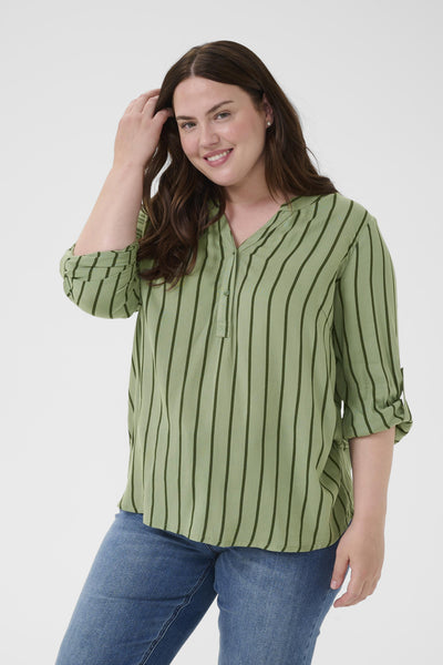 KCsida Blouse Sea Spary/Forest Night Stripe - 10580350 Thumbnail