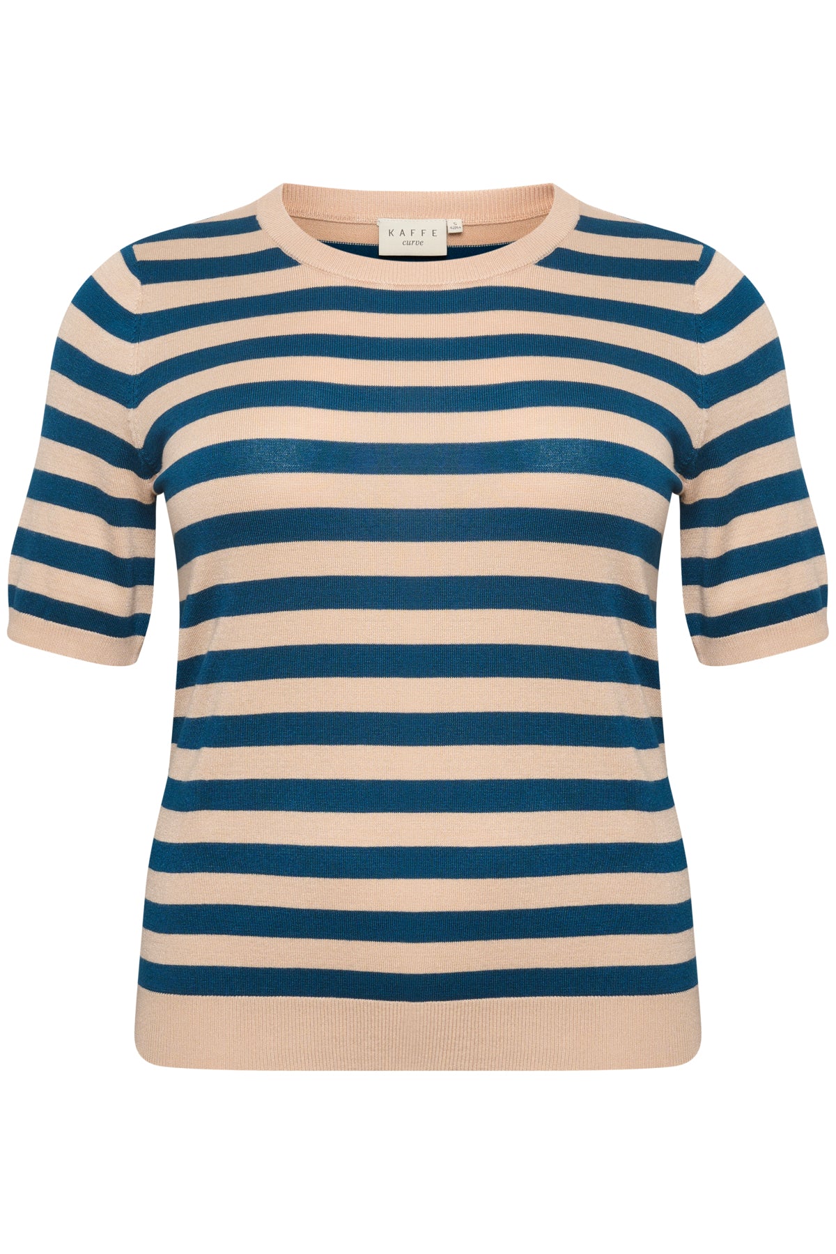 KCmaji Short Sleeves Knit Smoke Gray/Black Deep Stripe - - 10581442