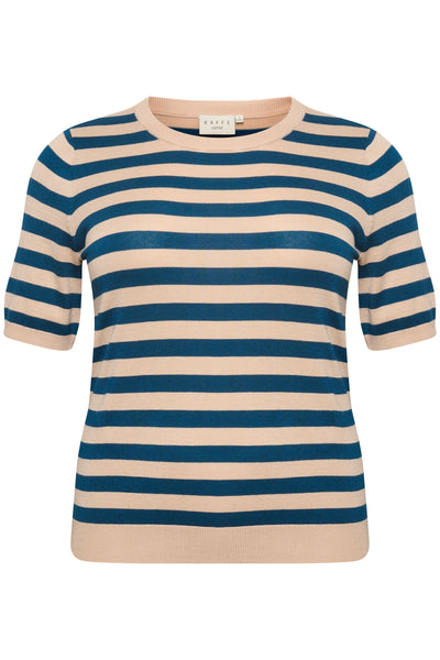 KCmaji Short Sleeves Knit Smoke Gray/Black Deep Stripe - - 10581442 Thumbnail