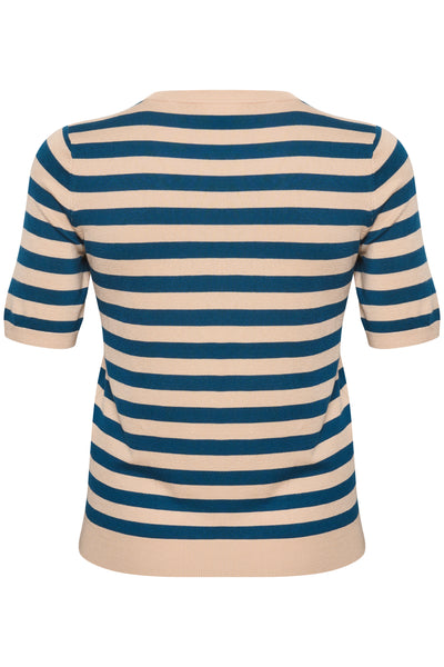 KCmaji Short Sleeves Knit Smoke Gray/Black Deep Stripe - - 10581442 Thumbnail